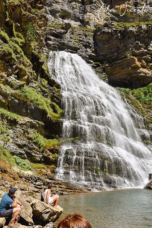 The Cola de Caballo waterfall in Ordesa.